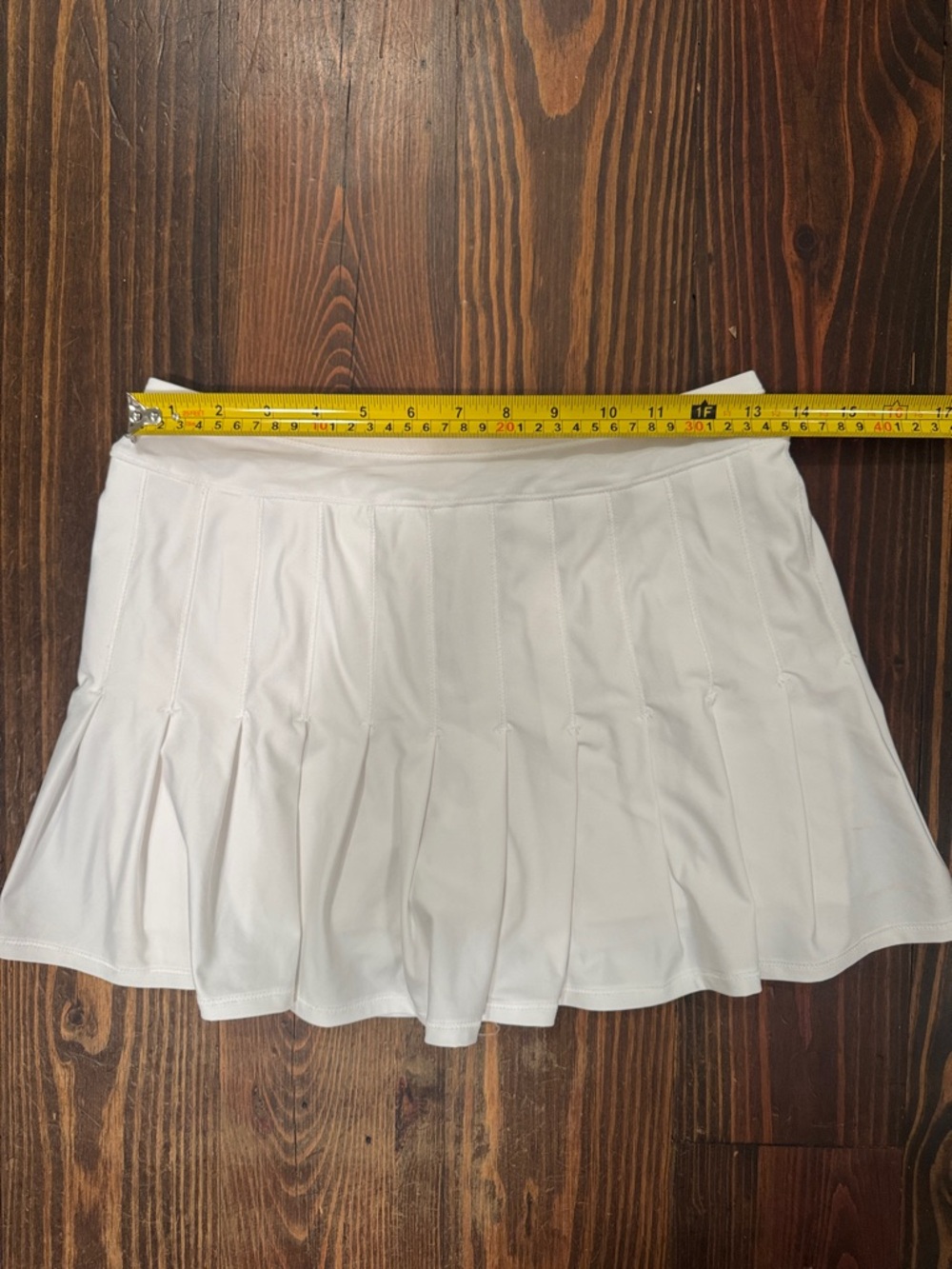 Lucky in Love White Pleated Skater Tennis Skirt